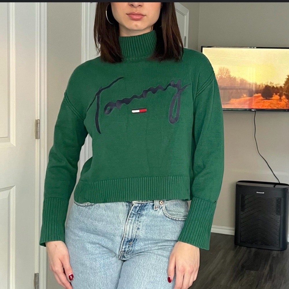 Tommy Hilfiger Women's Green Jumper